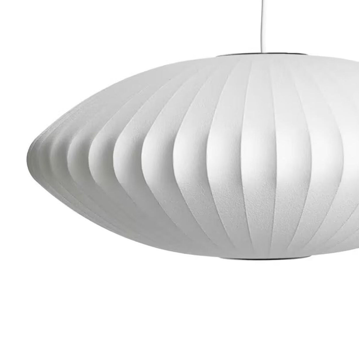 Modern White Lanterns Silk Dining Room Pendant Light Image - 13