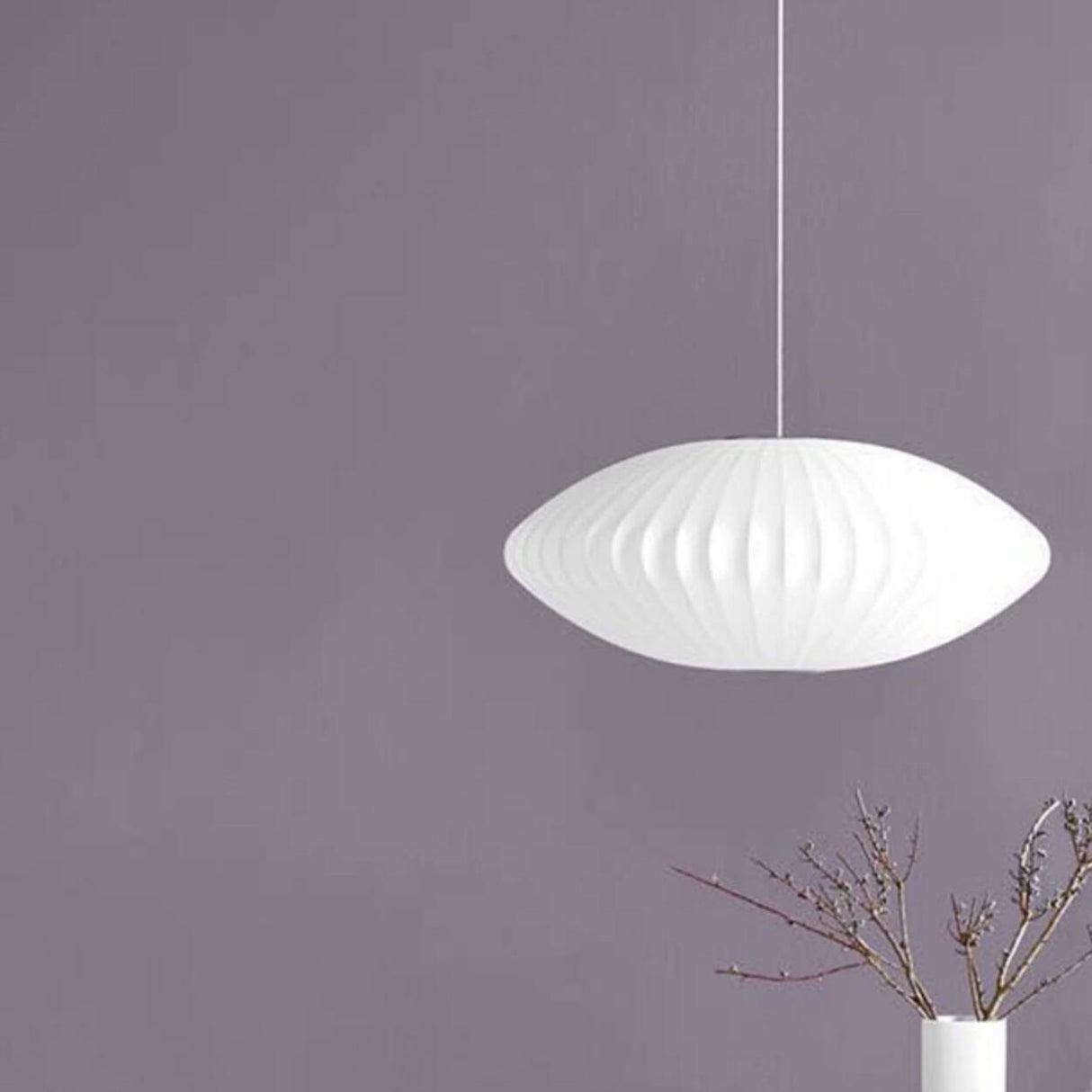 Modern White Lanterns Silk Dining Room Pendant Light Image - 14