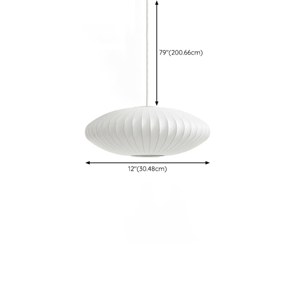 Modern White Lanterns Silk Dining Room Pendant Light 