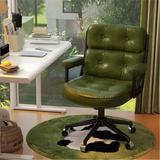 Modern White Leather Adjustable Swivel Ergonomic Office Chair Image - 10