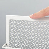 Modern White Mesh Slanted Ladder Display Bookshelf Image - 4