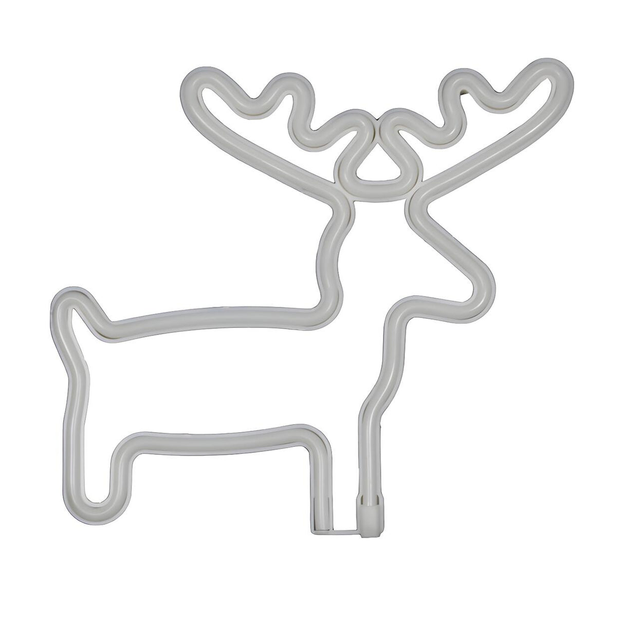 Modern White Plastic Cute Deer LED Neon Night Light Image - 3