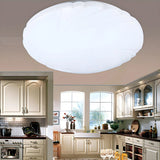 Modern White Round Medium Flush Mount Ceiling Light Image - 4