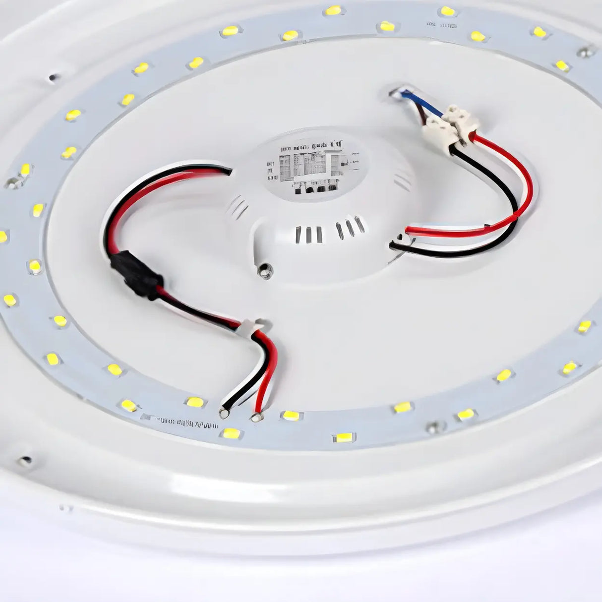 Modern White Round Medium Flush Mount Ceiling Light Image - 6