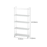 Modern White Simple Open Back Wide Display Bookshelf Image - 19