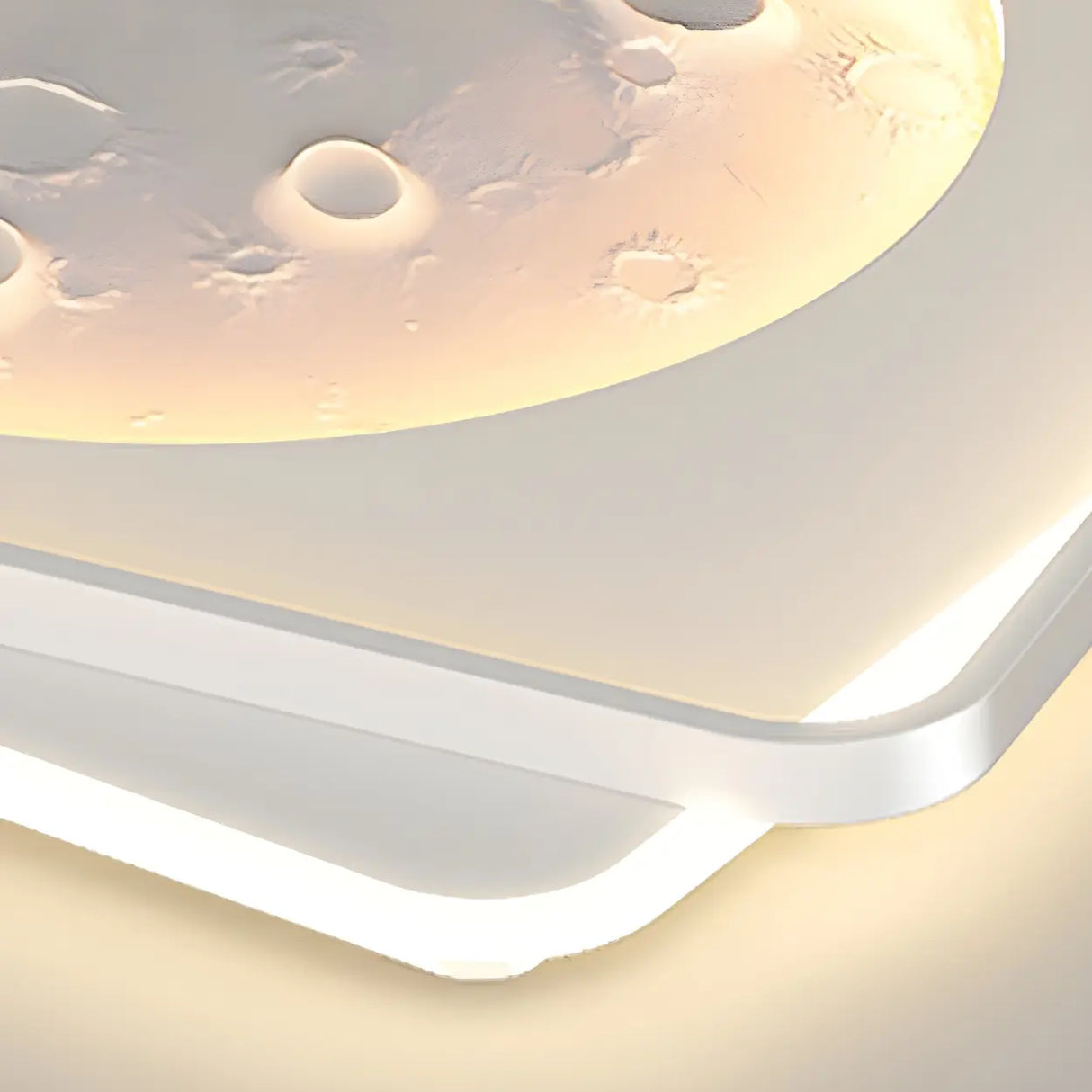 Modern White Starry Rectangle Flush Mount Ceiling Light Image - 12