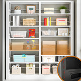 Modern White Steel Open Back Barrister Storage Bookcase Image - 8