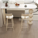 Modern White Stone Oval Artistic Ball Pedestal Bar Table Image - 4