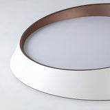 Modern White Truncated LED Flush Mount Ceiling Light Image - 10