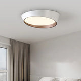 Modern White Truncated LED Flush Mount Ceiling Light Image - 3