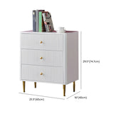 Modern White Wood Brass Handle Storage Dressers #size