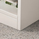 Modern White Wooden Organizer Horizontal Bookcases Image - 12
