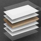Modern Wood Adjustable Drop Front 3-Drawer Shoe Storage Image - 13