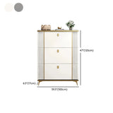 Modern Wood Adjustable Drop Front 3-Drawer Shoe Storage Image - 47