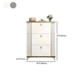 Modern Wood Adjustable Drop Front 3-Drawer Shoe Storage Image - 46