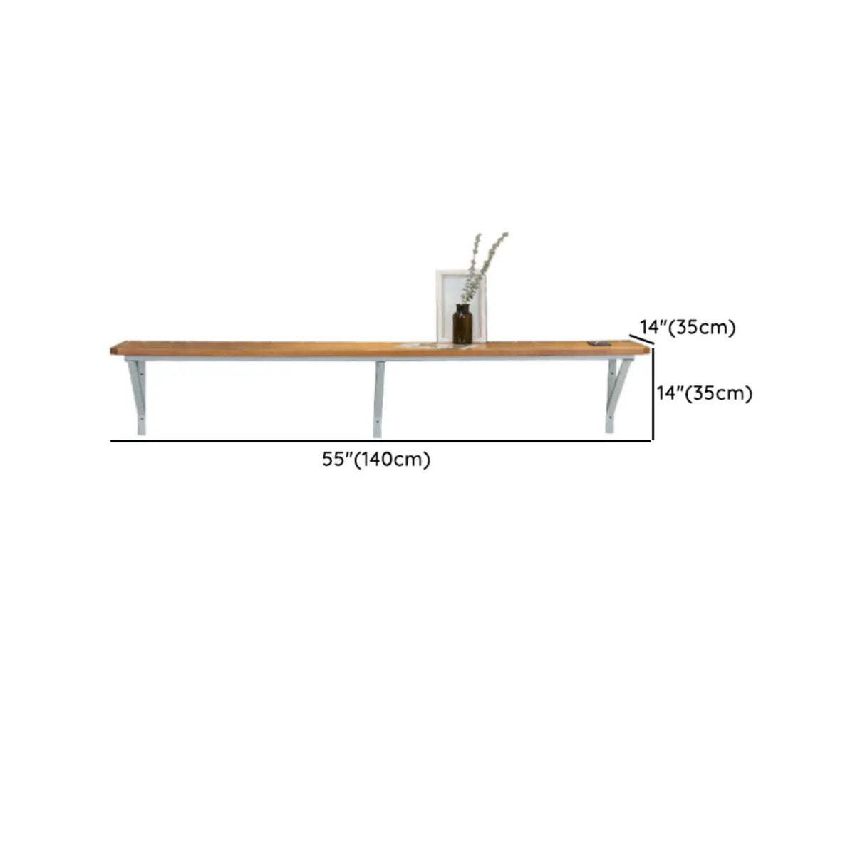 Modern Wood Adjustable Wall-Mounted Bar Table Image - 14