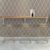 Modern Wood Adjustable Wall-Mounted Bar Table Image - 2