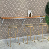 Modern Wood Adjustable Wall-Mounted Bar Table Image - 4