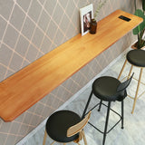 Modern Wood Adjustable Wall-Mounted Bar Table Image - 7