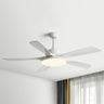 Modern Wood Ceiling Fan with Integrated LED Light Image - 2