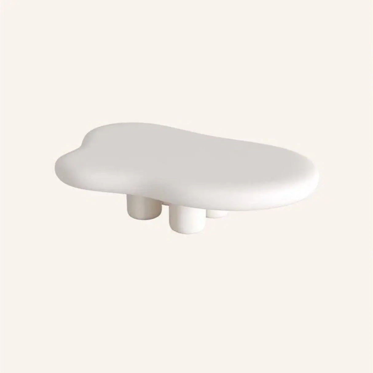 Modern Wood Free Form Coffee Table with Three Legs Image - 11