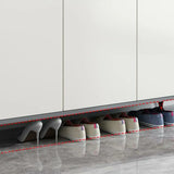 Modern Wood Hallway White Adjustable Shoe Storage Cabinet Image - 8