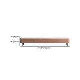 Modern Wood TV Stand with Marble Top and Storage Drawers Image - 12