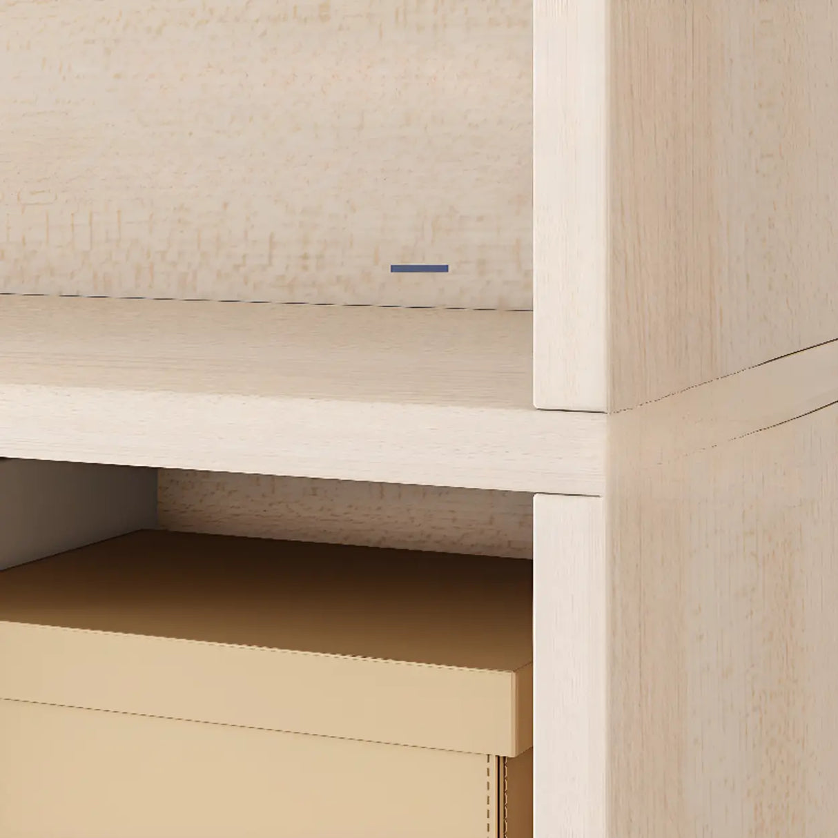 Modern Wood Vertical Barrister Storage Bookcase White Image - 11