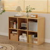 Modern Wood Vertical Barrister Storage Bookcase White Image - 12