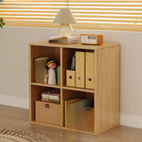 Modern Wood Vertical Barrister Storage Bookcase White Image - 14