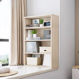 Modern Wood Vertical Barrister Storage Bookcase White Image - 27