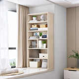 Modern Wood Vertical Barrister Storage Bookcase White Image - 29