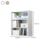 Modern Wood Vertical Barrister Storage Bookcase White #size
