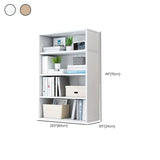 Modern Wood Vertical Barrister Storage Bookcase White Image - 31