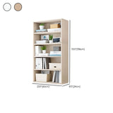 Modern Wood Vertical Barrister Storage Bookcase White Image - 32