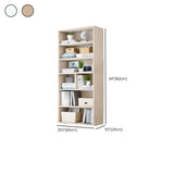 Modern Wood Vertical Barrister Storage Bookcase White Image - 33