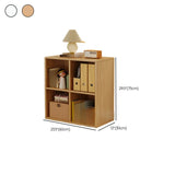 Modern Wood Vertical Barrister Storage Bookcase White Image - 34