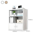 Modern Wood Vertical Barrister Storage Bookcase White Image - 37