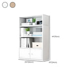 Modern Wood Vertical Barrister Storage Bookcase White Image - 38