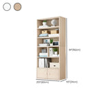 Modern Wood Vertical Barrister Storage Bookcase White Image - 40
