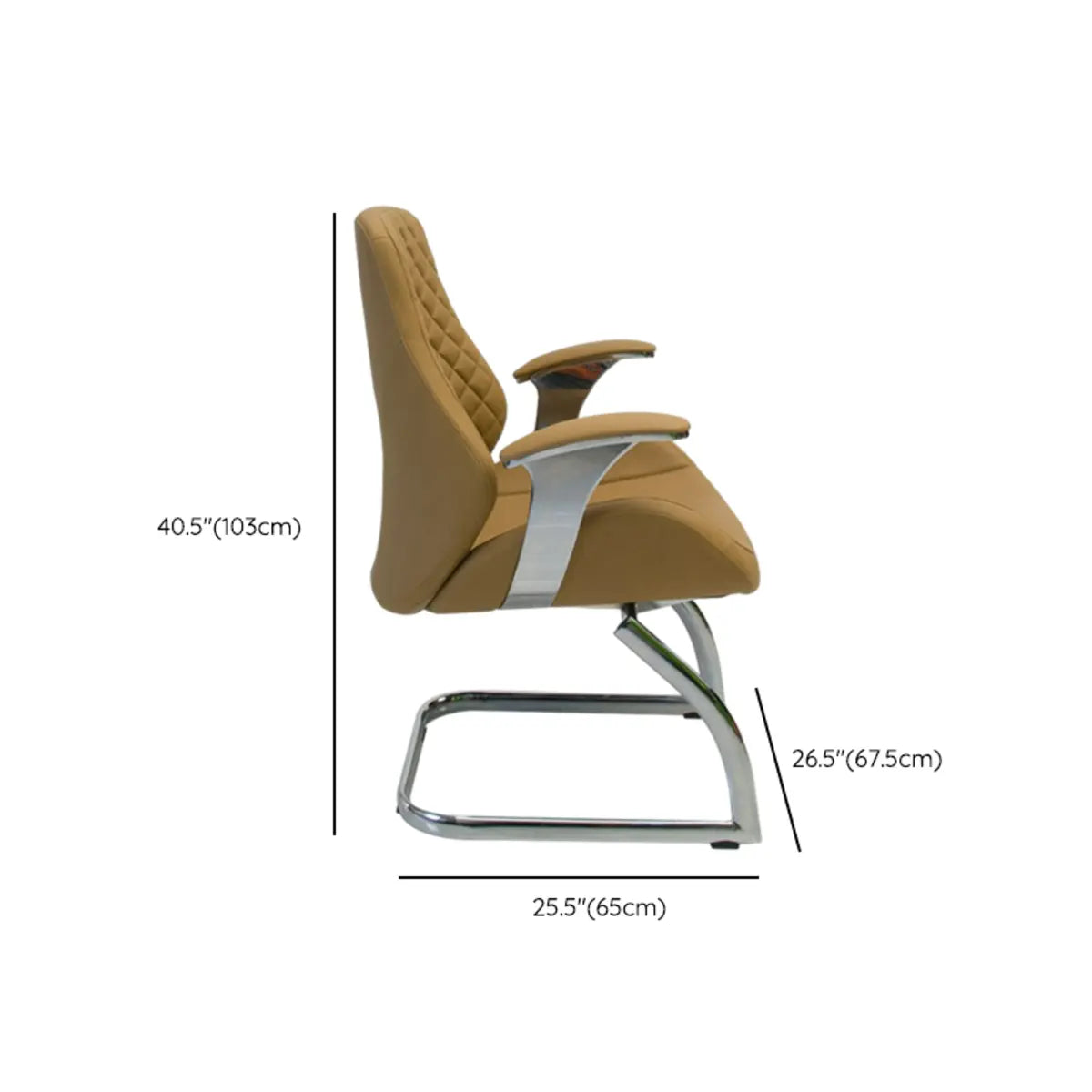 Modern Yellow Ergonomic Seat Swivel Leather Office Chair Image - 10