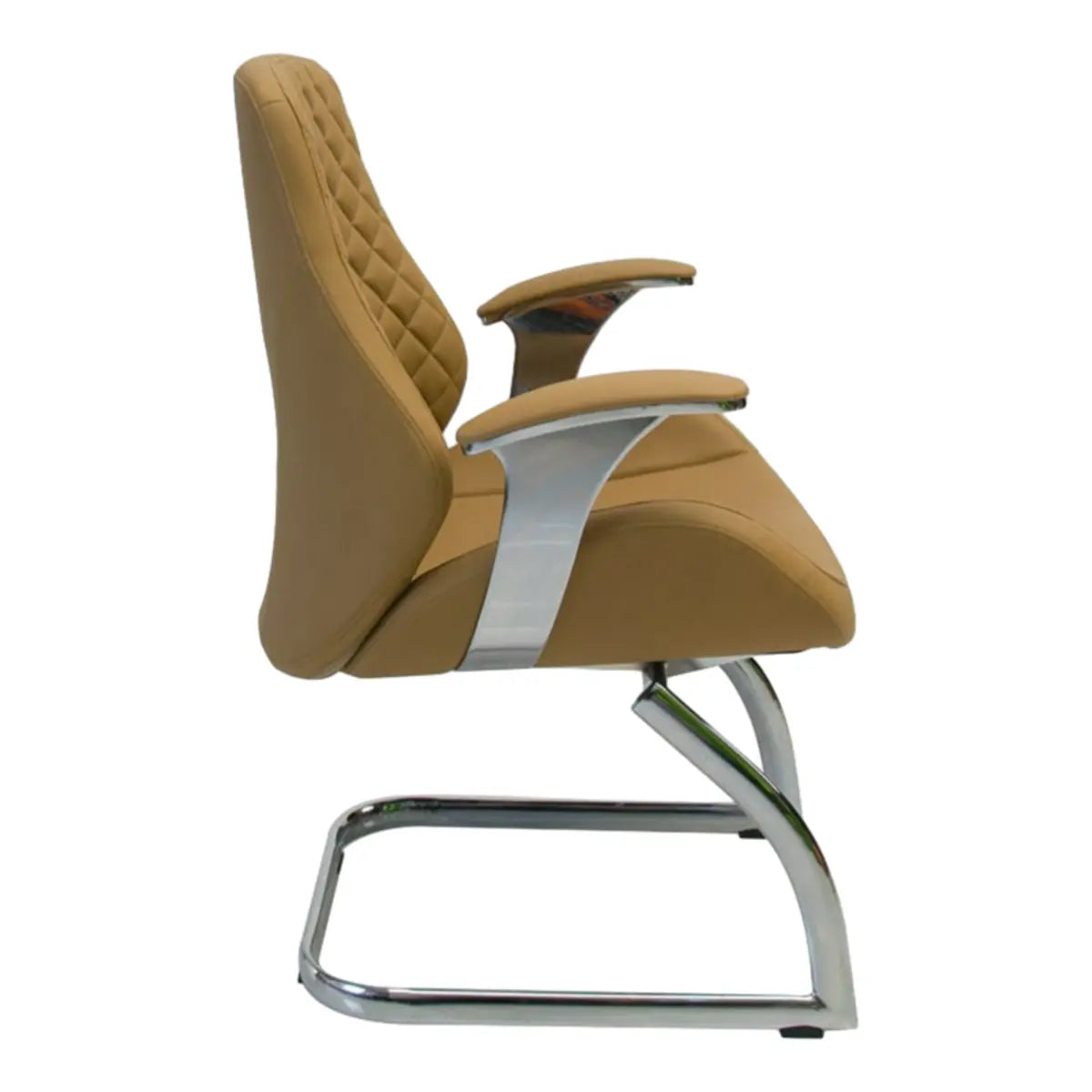 Modern Yellow Ergonomic Seat Swivel Leather Office Chair Image - 3