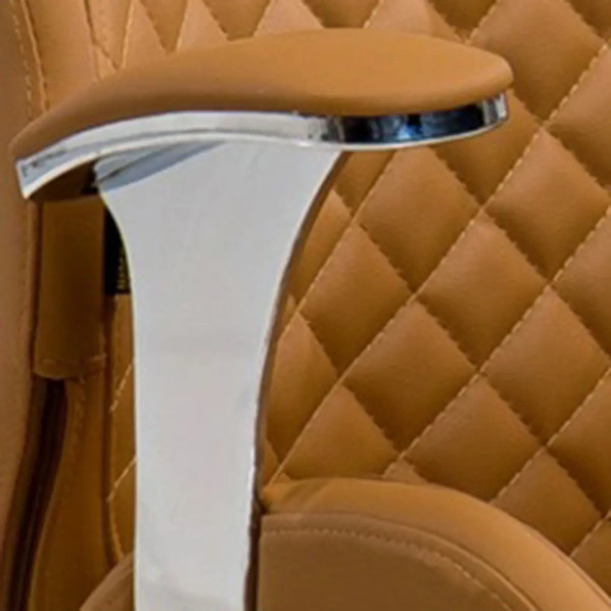 Modern Yellow Ergonomic Seat Swivel Leather Office Chair Image - 5