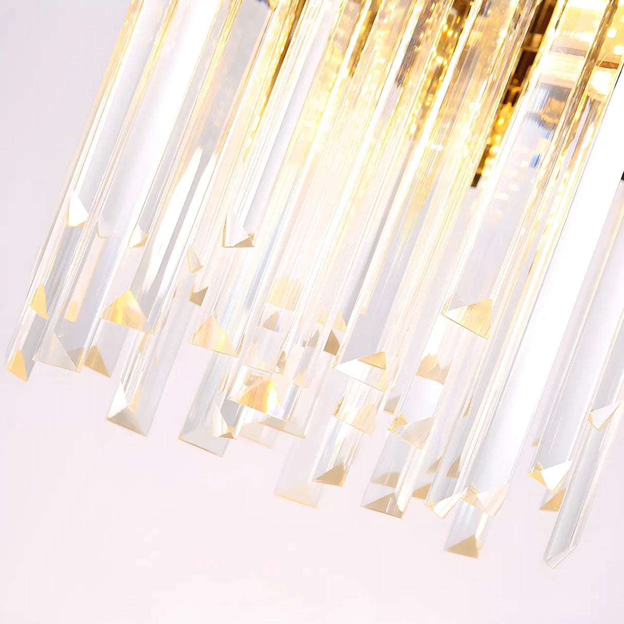 Modernist Mini Tiered Crystal Pendant Light for Dining Image - 4
