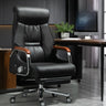 Modish Adjustable Executive Ergonomic Leather Office Chair Image - 1