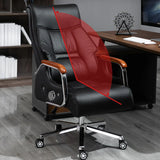Modish Adjustable Executive Ergonomic Leather Office Chair Image - 3