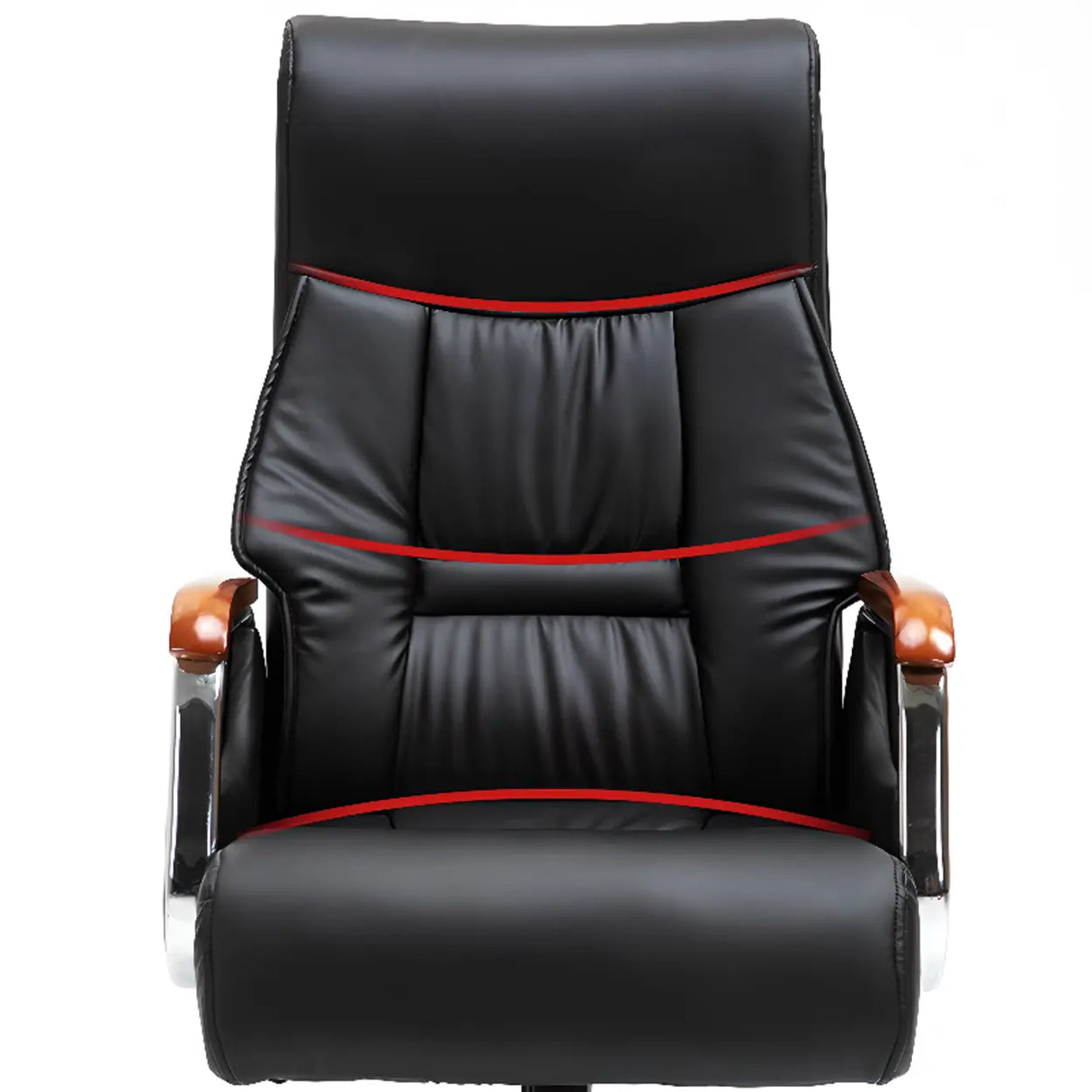 Modish Adjustable Executive Ergonomic Leather Office Chair Image - 7