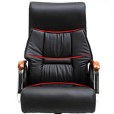 Modish Adjustable Executive Ergonomic Leather Office Chair Image - 7