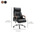 Modish Adjustable Executive Ergonomic Leather Office Chair #size