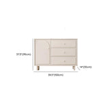 Modish Beige Wood Adjustable Sideboard with Drawers Image - 10